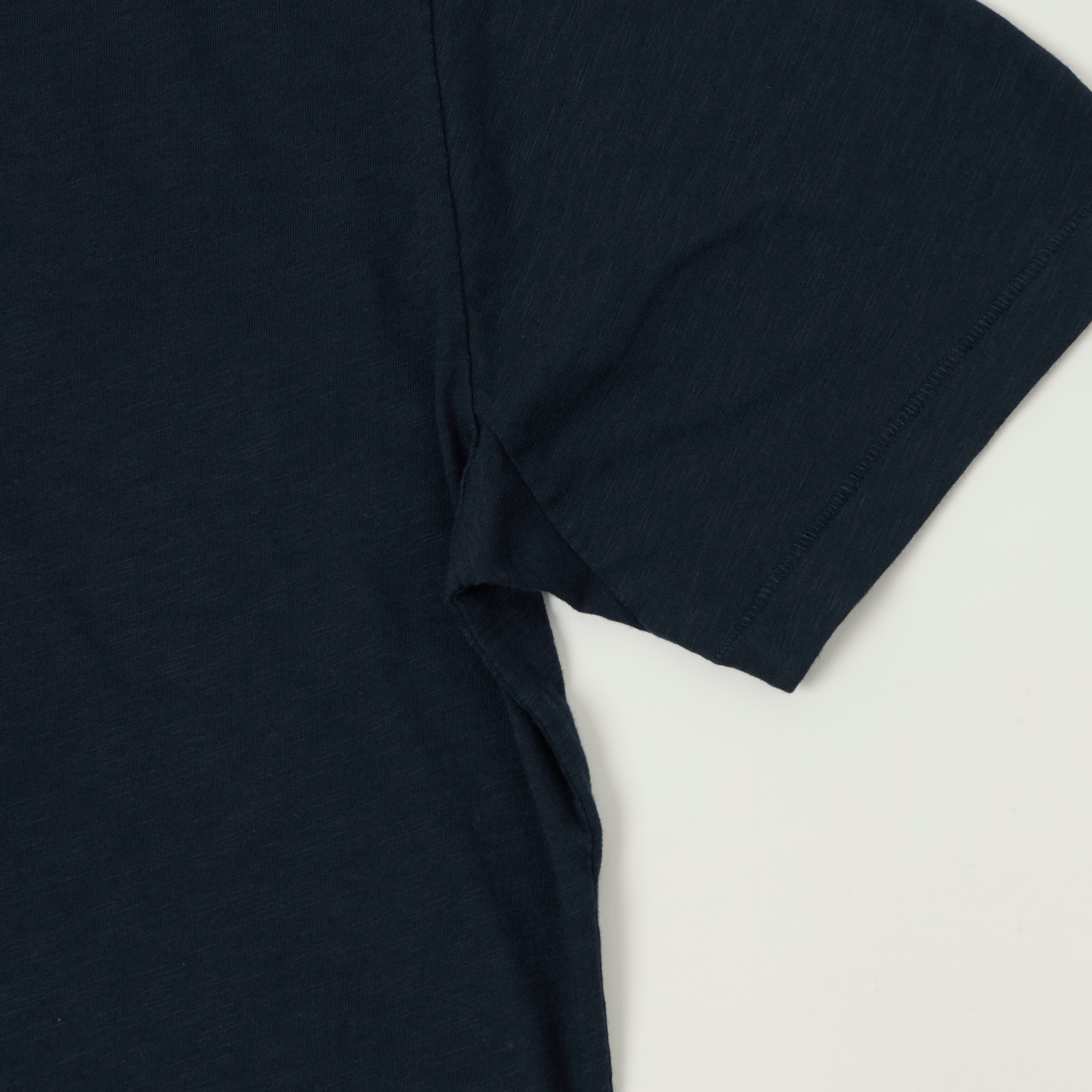 Merz b. Schwanen 'Good Basics' SCT04 Pima Slub Cotton T-Shirt - Deep Blue