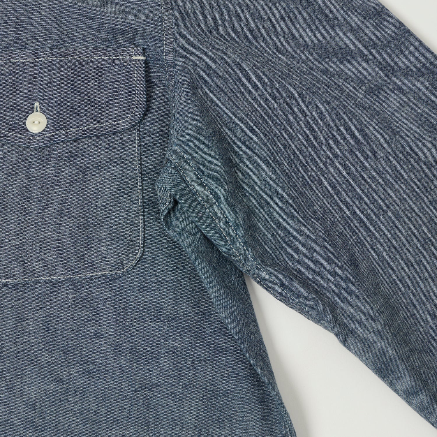 Merz b. Schwanen 'Good Basics' Classic Chambray Shirt - Denim Blue