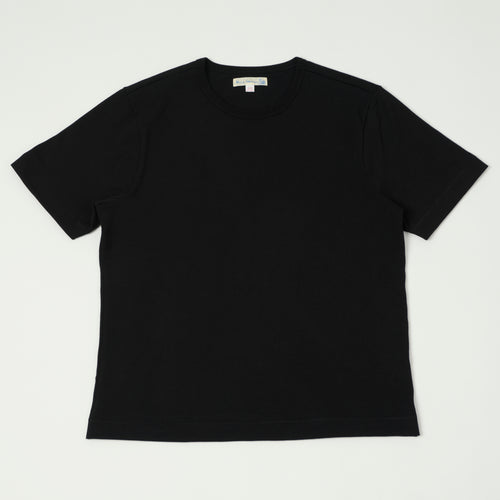 Merz b. Schwanen 2M15C Classic Cropped Jersey T-Shirt - Deep Black