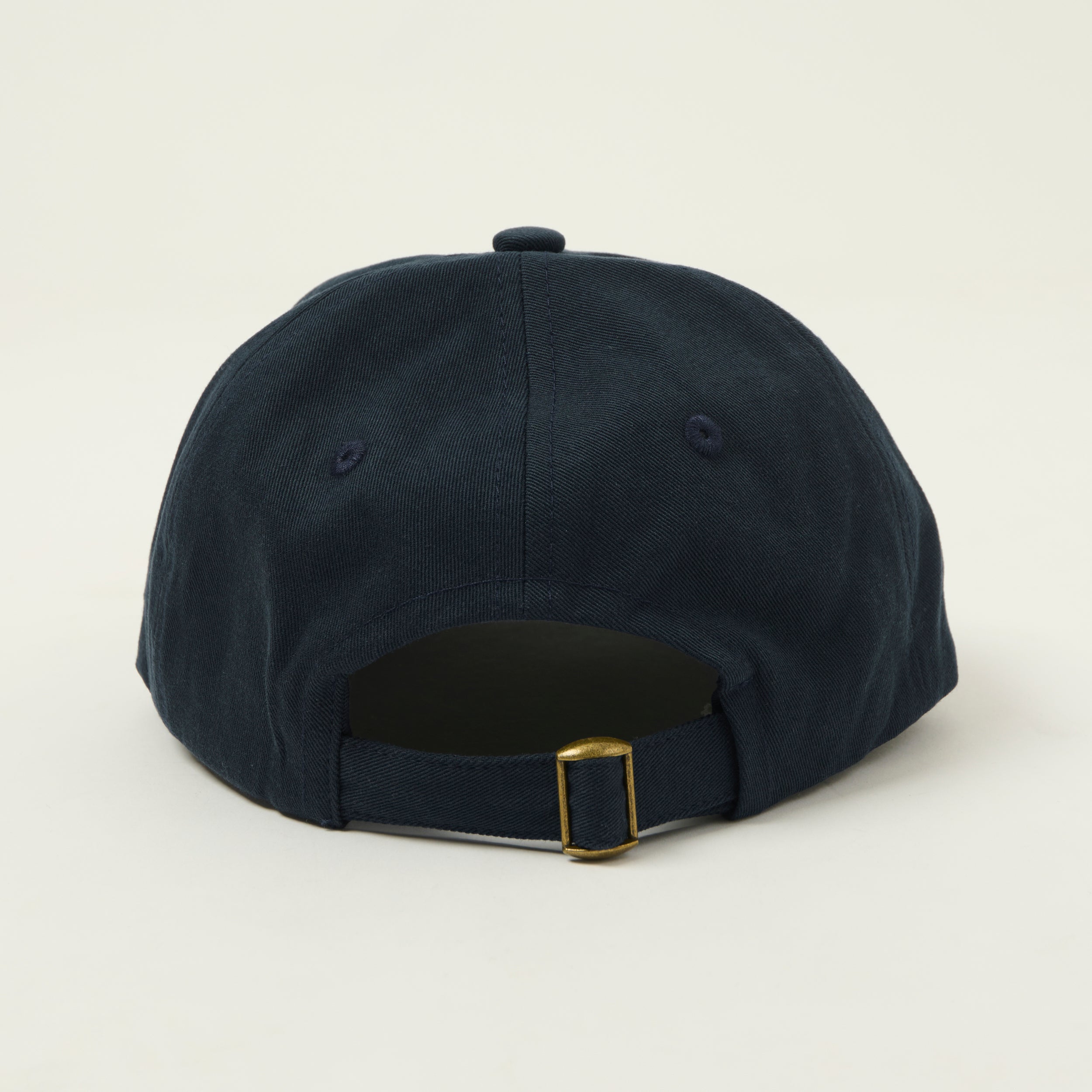 Merz b. Schwanen Swan Logo Cotton Twill Cap - Night Blue/Nut