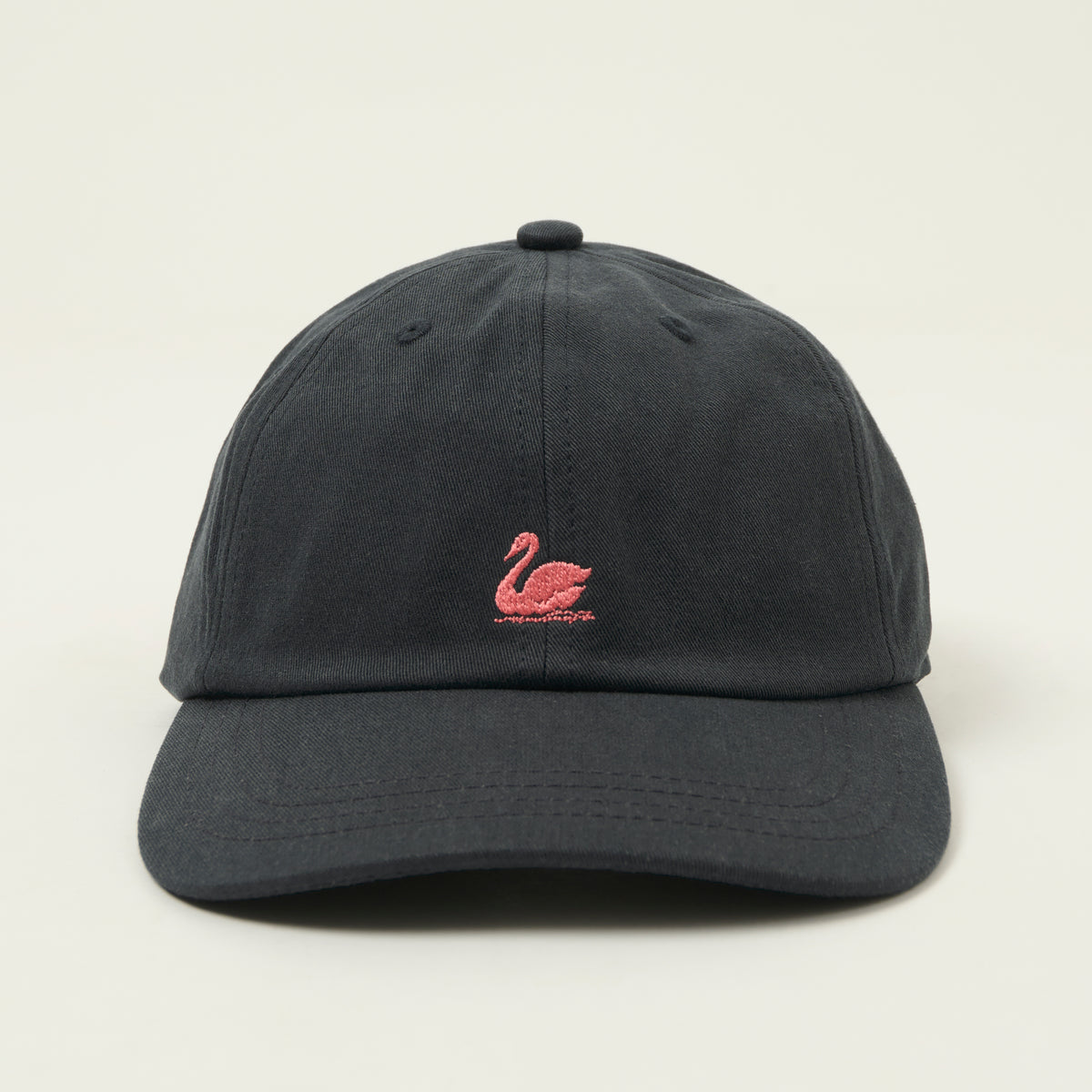 Merz b. Schwanen Swan Logo Cotton Twill Cap - Charcoal