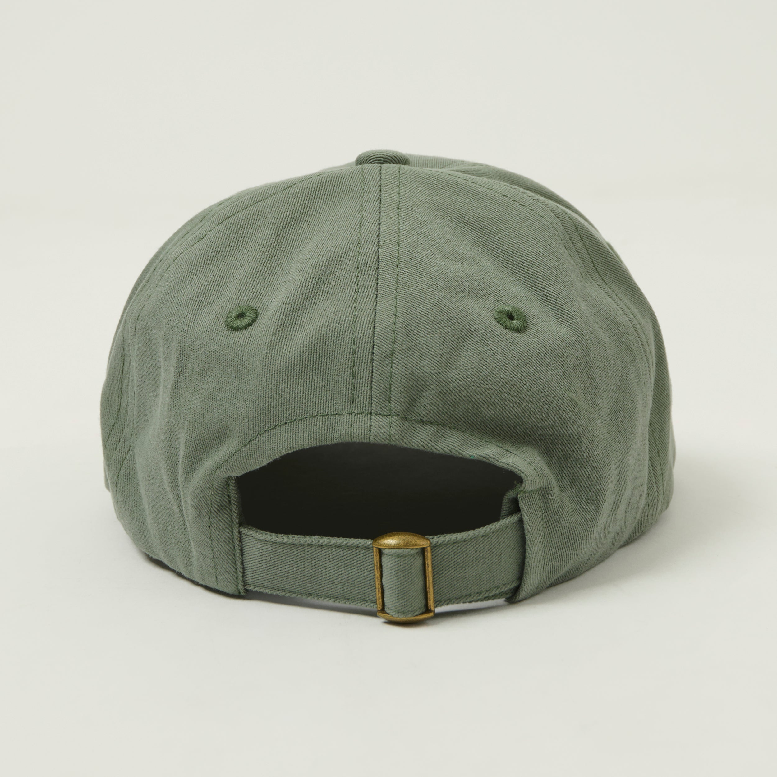 Merz b. Schwanen Swan Logo Cotton Twill Cap - Light Army/Nut
