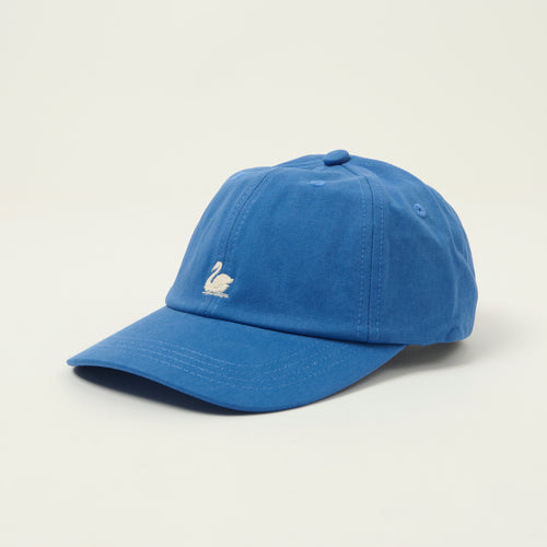 Merz b. Schwanen Swan Logo Cotton Twill Cap - Washed Blue