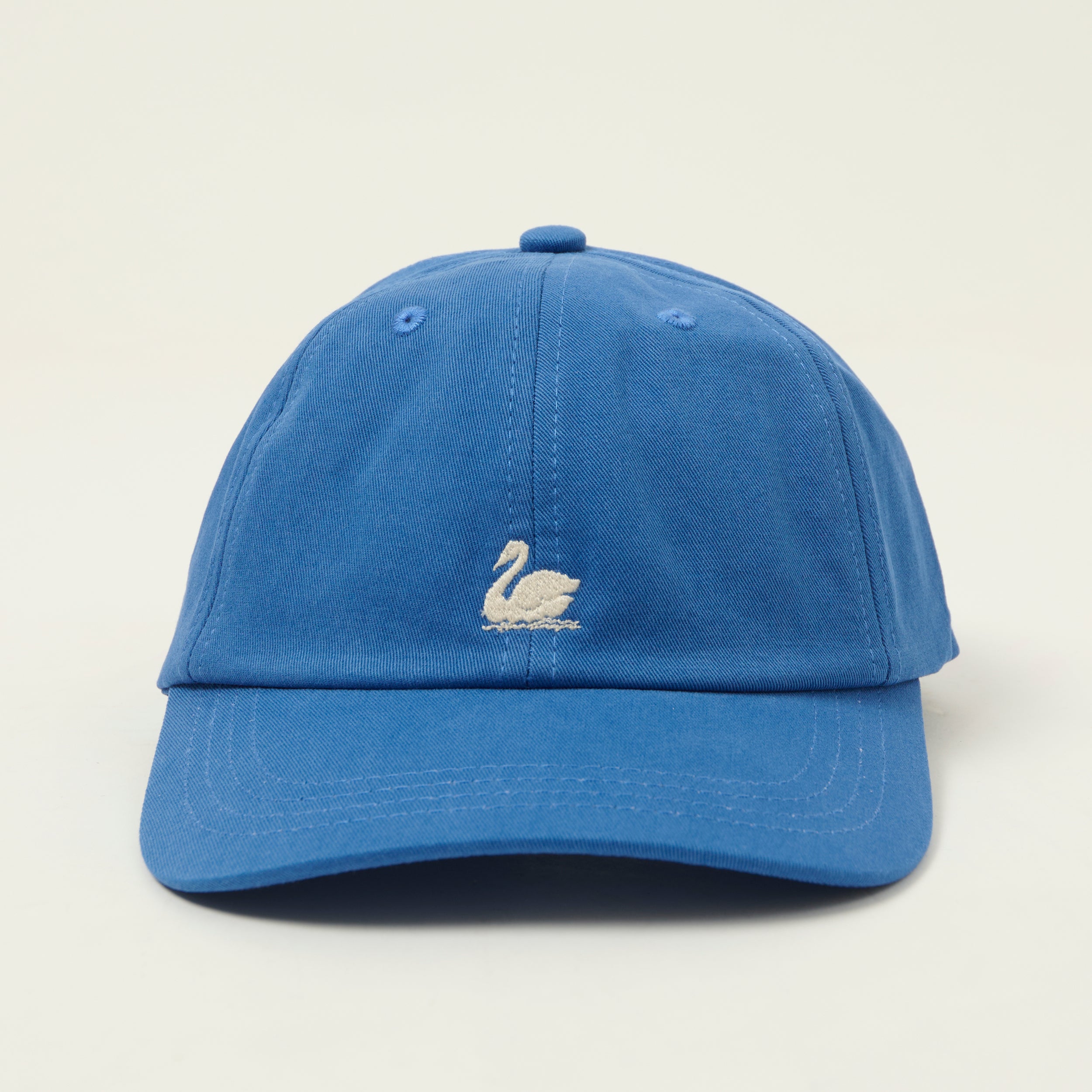 Merz b. Schwanen Swan Logo Cotton Twill Cap - Washed Blue