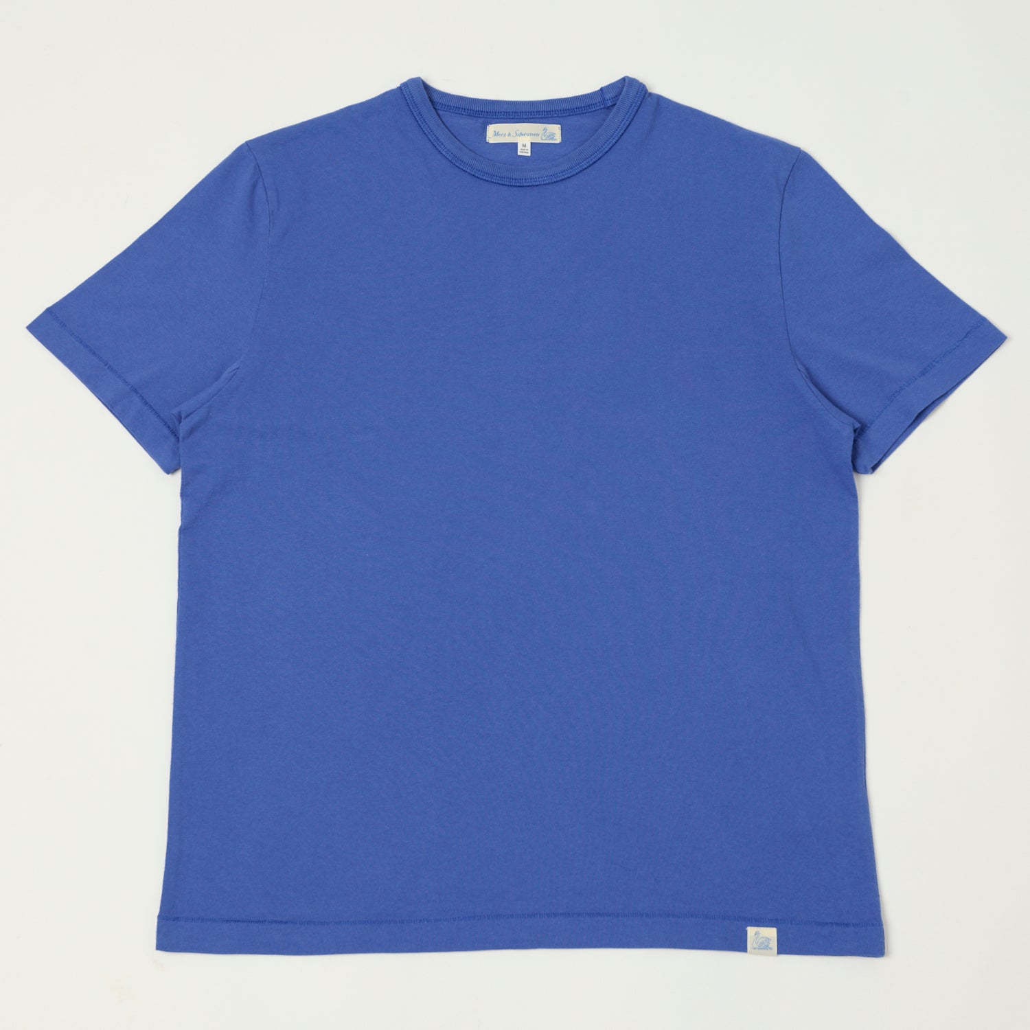 Merz b. Schwanen 'Good Basics' Organic Cotton T-Shirt - Vintage Blue