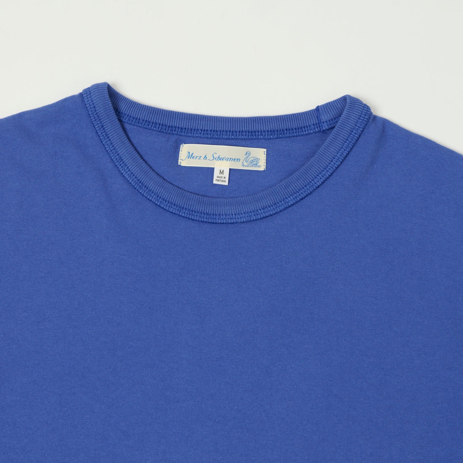 Merz b. Schwanen 'Good Basics' Organic Cotton T-Shirt - Vintage Blue