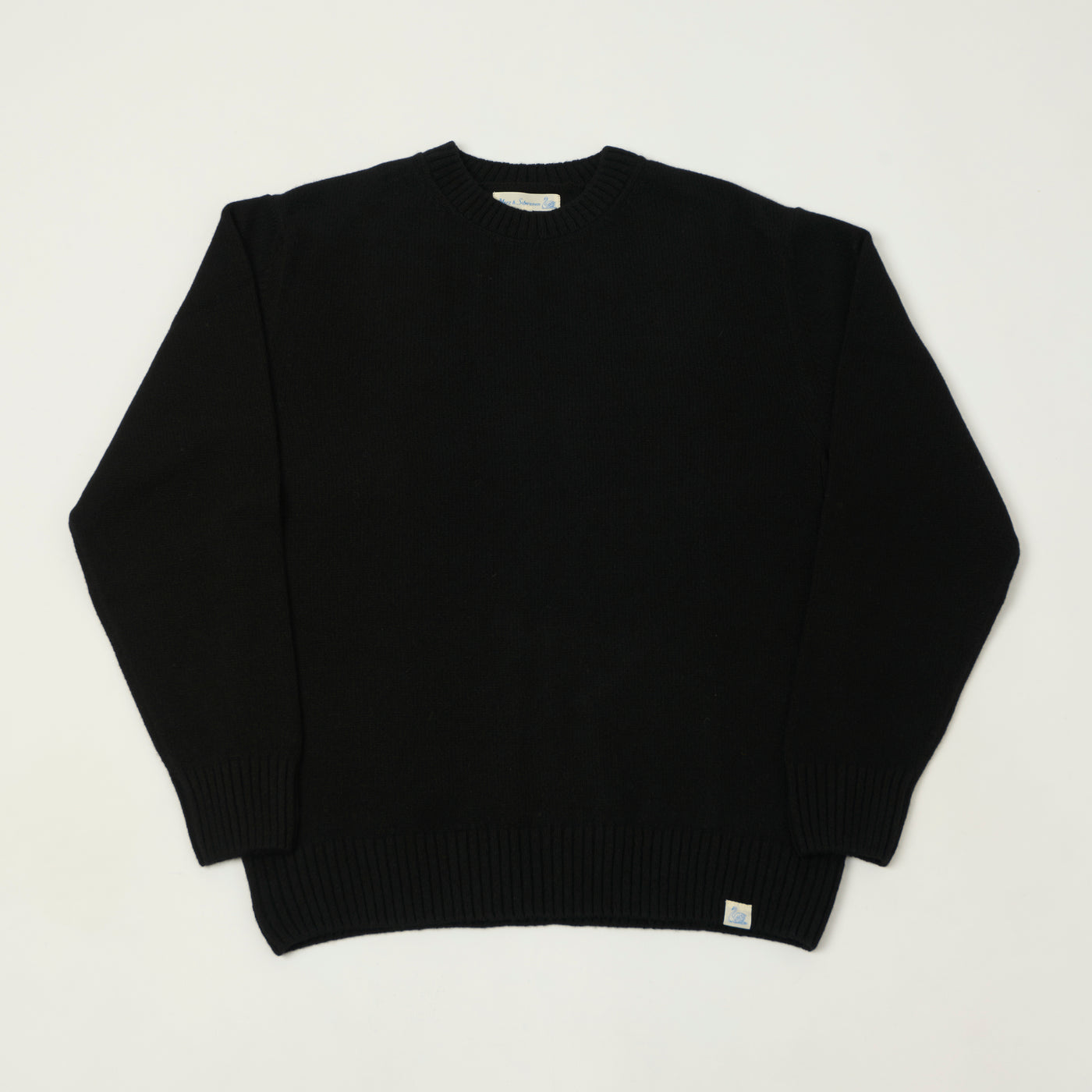 Merz b. Schwanen 'Good Basics' Cashmere Knit Pullover - Deep Black