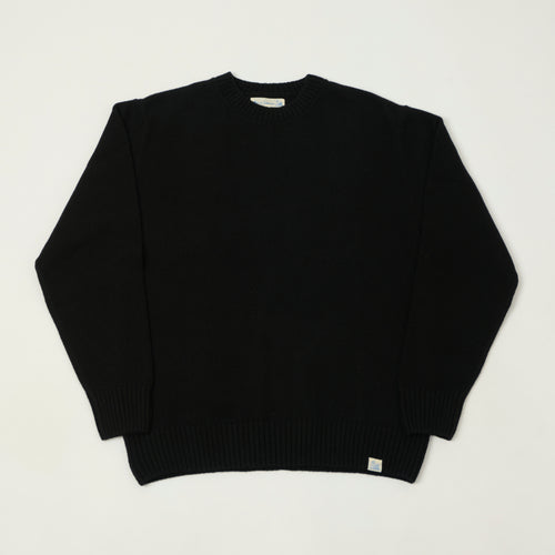 Merz b. Schwanen 'Good Basics' Cashmere Knit Pullover - Deep Black