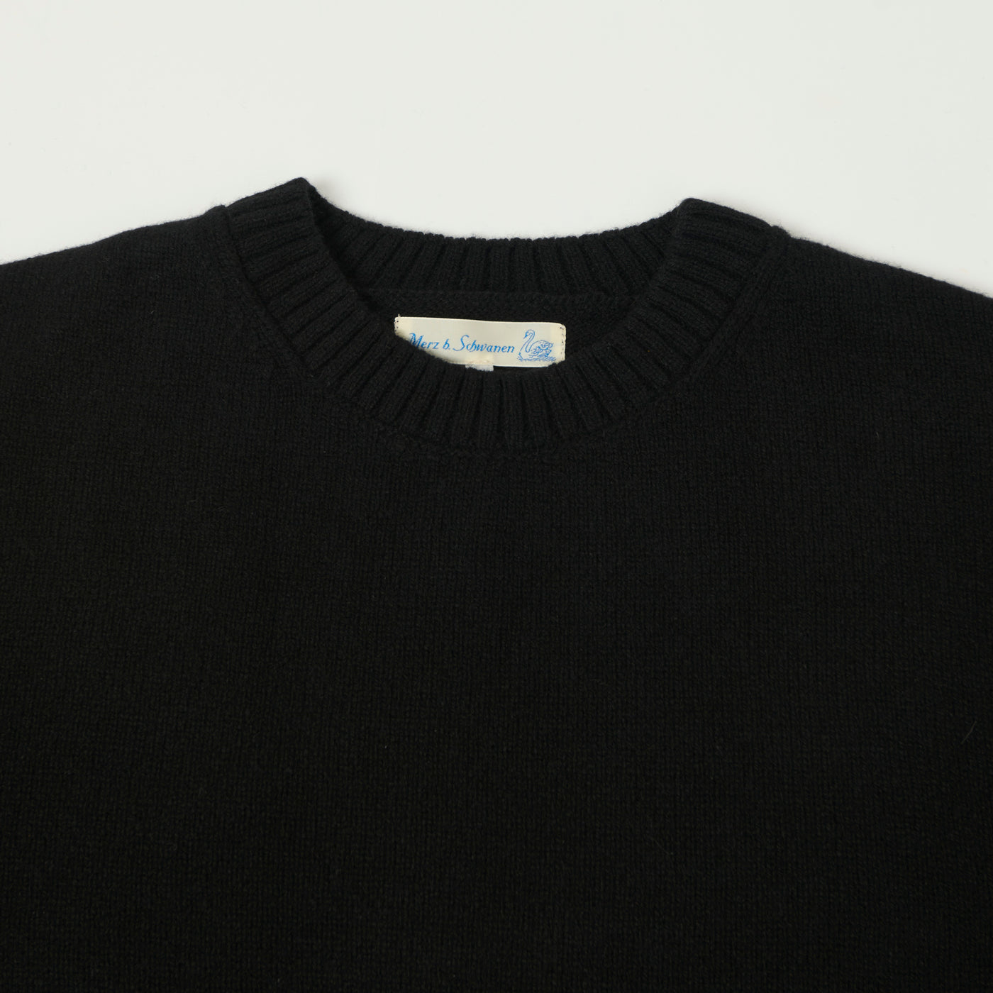 Merz b. Schwanen 'Good Basics' Cashmere Knit Pullover - Deep Black