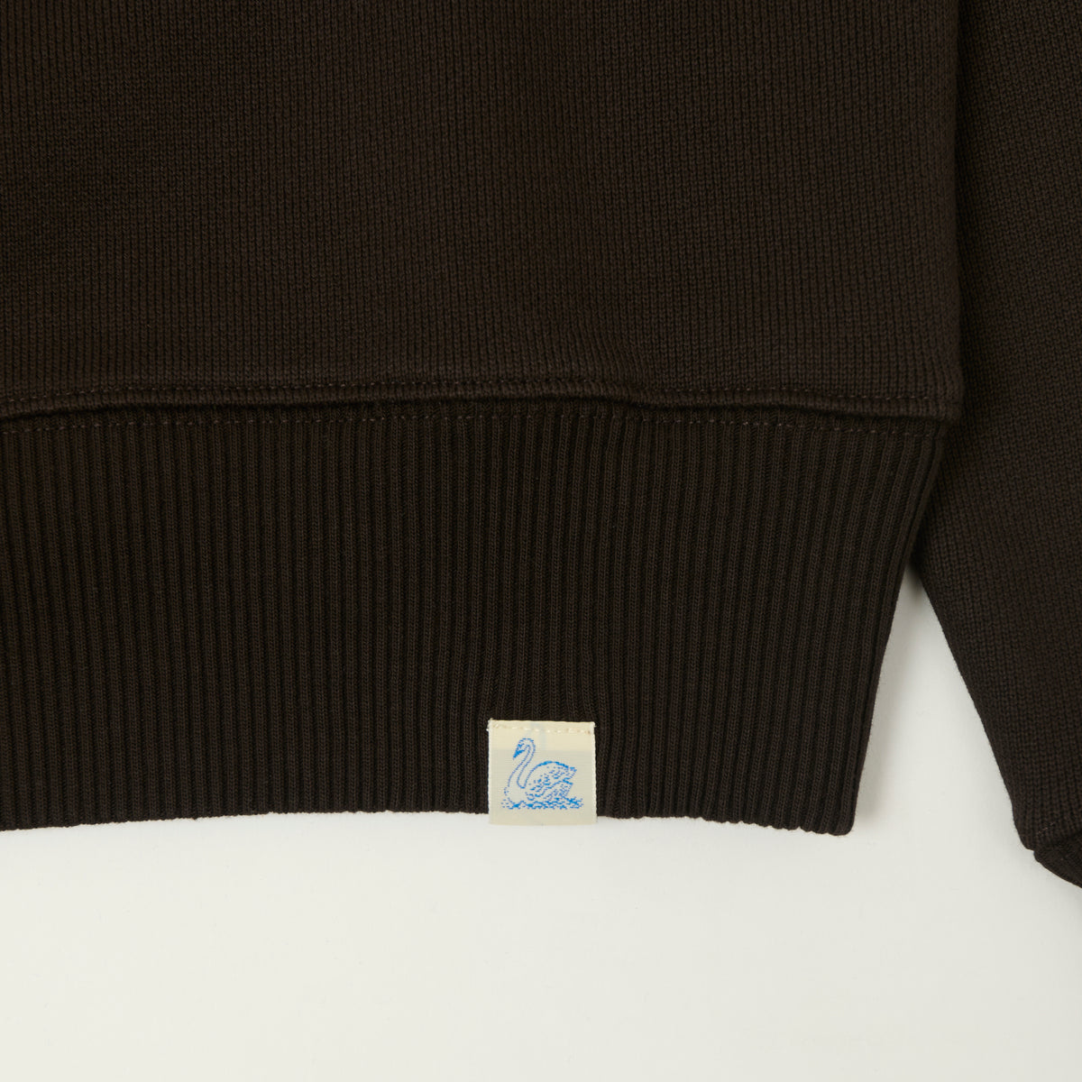 Merz b. Schwanen Quarter Zip Sweatshirt - Espresso