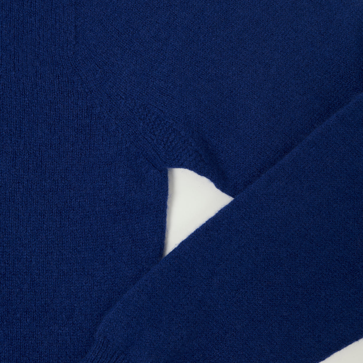 Merz b. Schwanen Lightweight Wool-Silk-Cashmere Sweater - Cornflower Blue