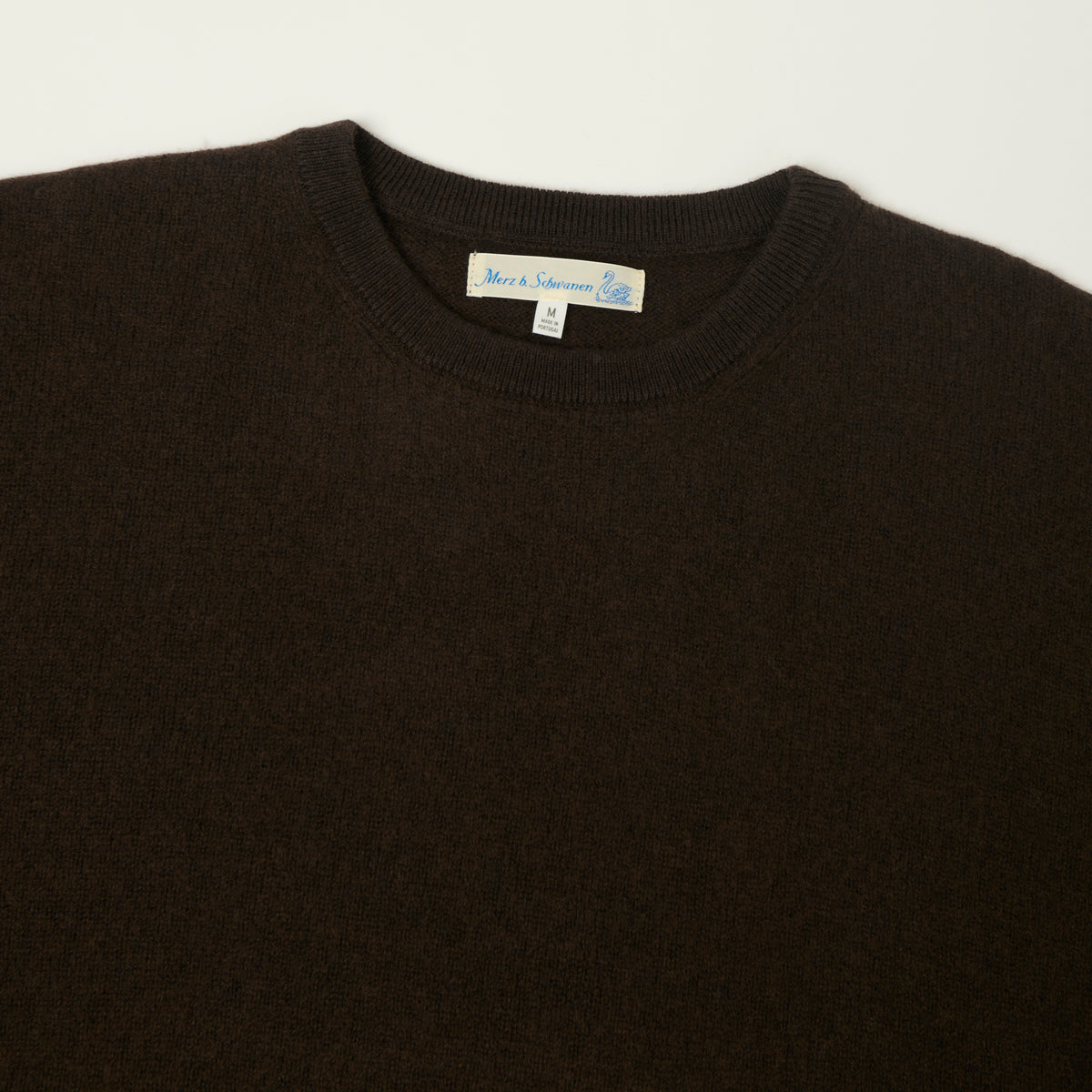 Merz b. Schwanen Lightweight Wool-Silk-Cashmere Sweater - Espresso