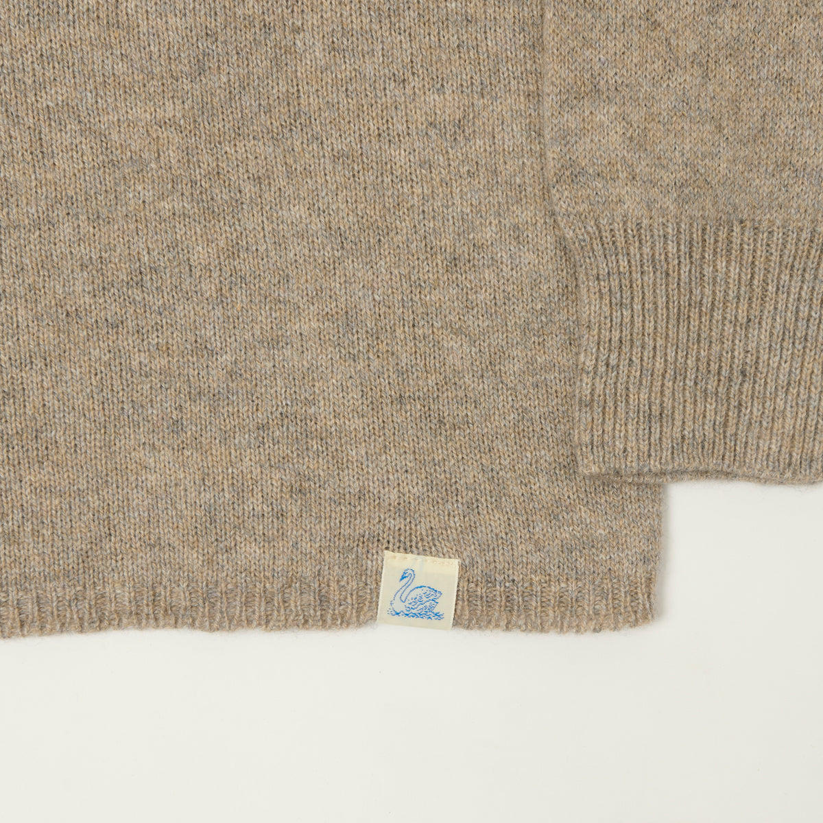 Merz b. Schwanen Lightweight Wool-Silk-Cashmere Sweater - Faded Grain