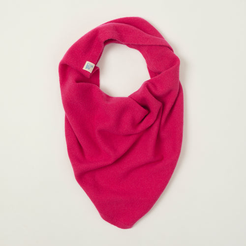 Merz b. Schwanen Merino/Cashmere/Silk Small Triangle Scarf - Winter Berry
