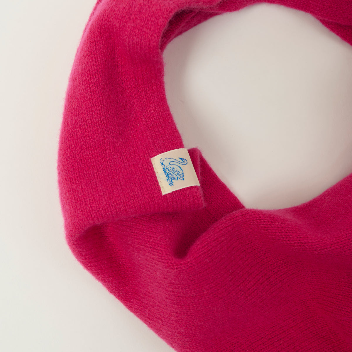 Merz b. Schwanen Merino/Cashmere/Silk Small Triangle Scarf - Winter Berry