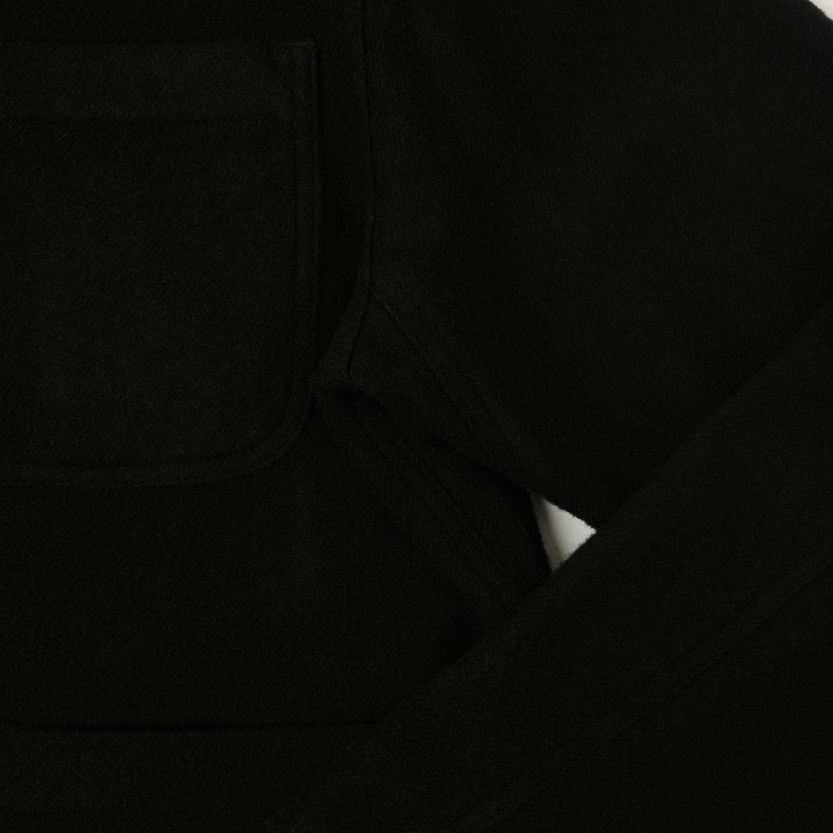 Merz b. Schwanen Relaxed Fit Wool Unisex Jacket - Deep Black