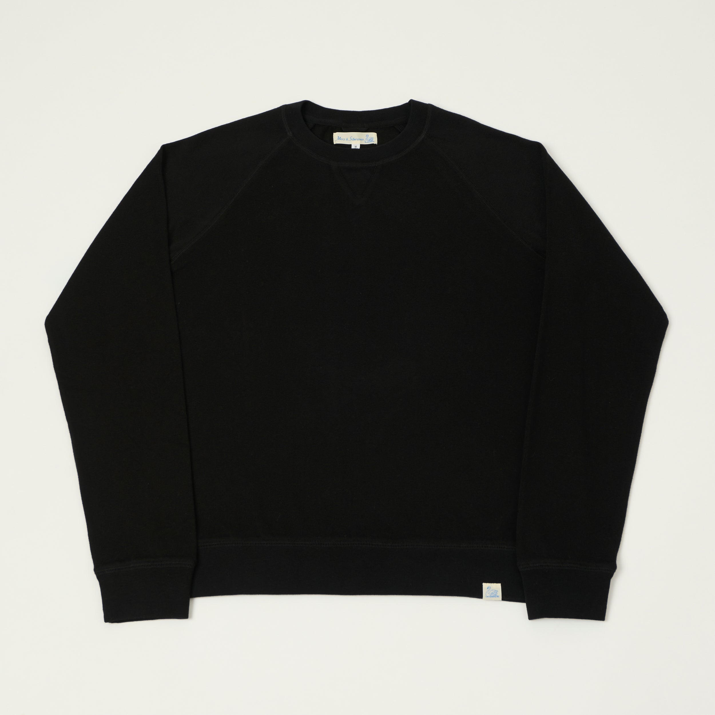 Merz b. Schwanen 'Good Basics' Organic Cotton Sweatshirt - Deep Black