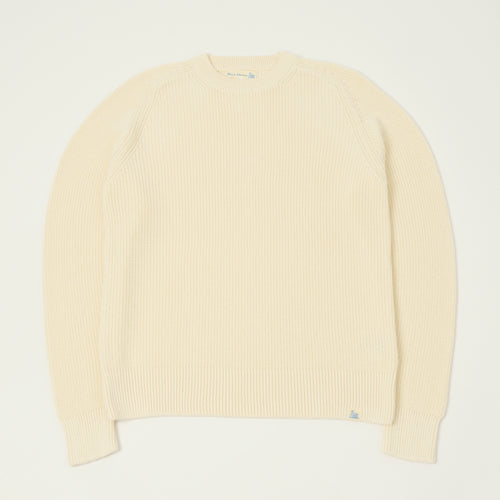 Merz b. Schwanen 'Good Basics' Cotton Ribbed Sweater - Nature