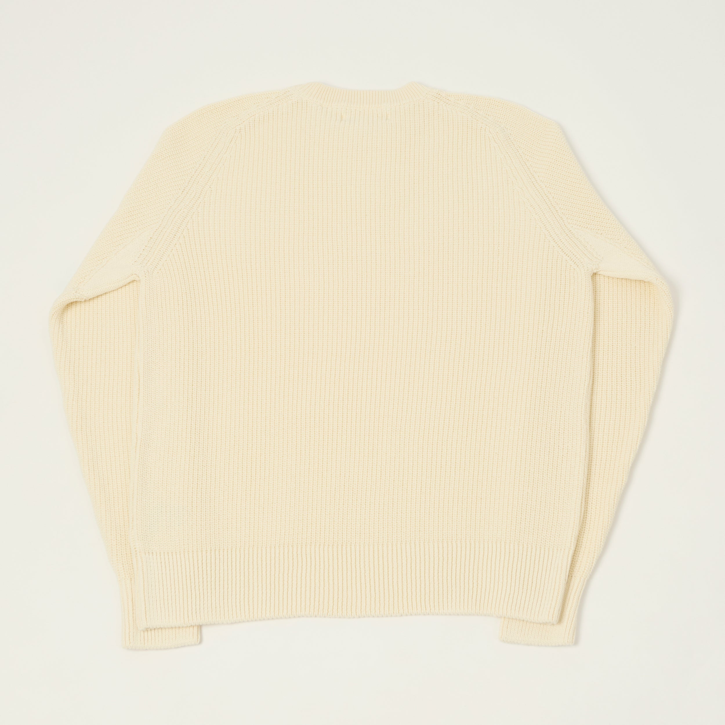 Merz b. Schwanen 'Good Basics' Cotton Ribbed Sweater - Nature