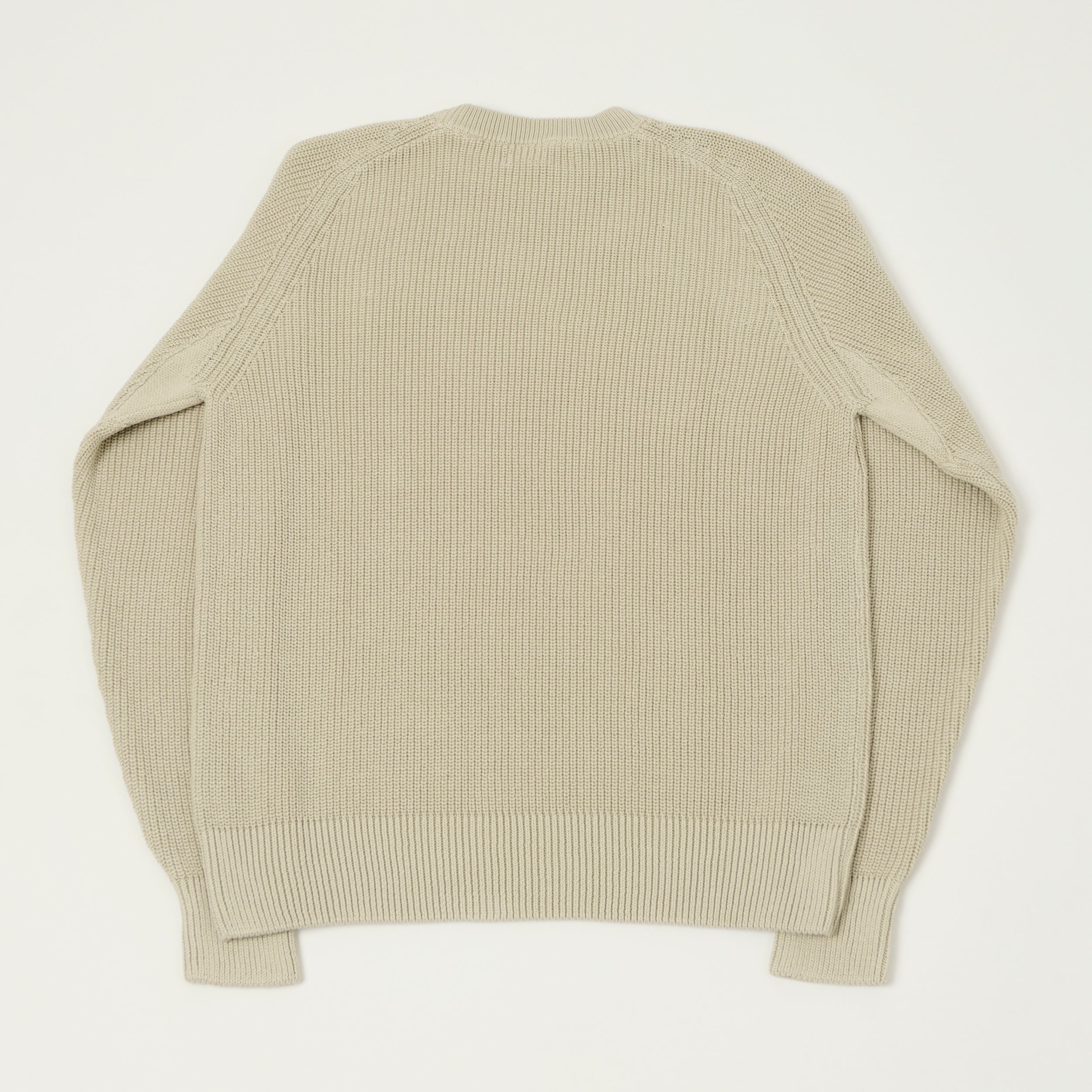 Merz b. Schwanen 'Good Basics' Cotton Ribbed Sweater - Sand