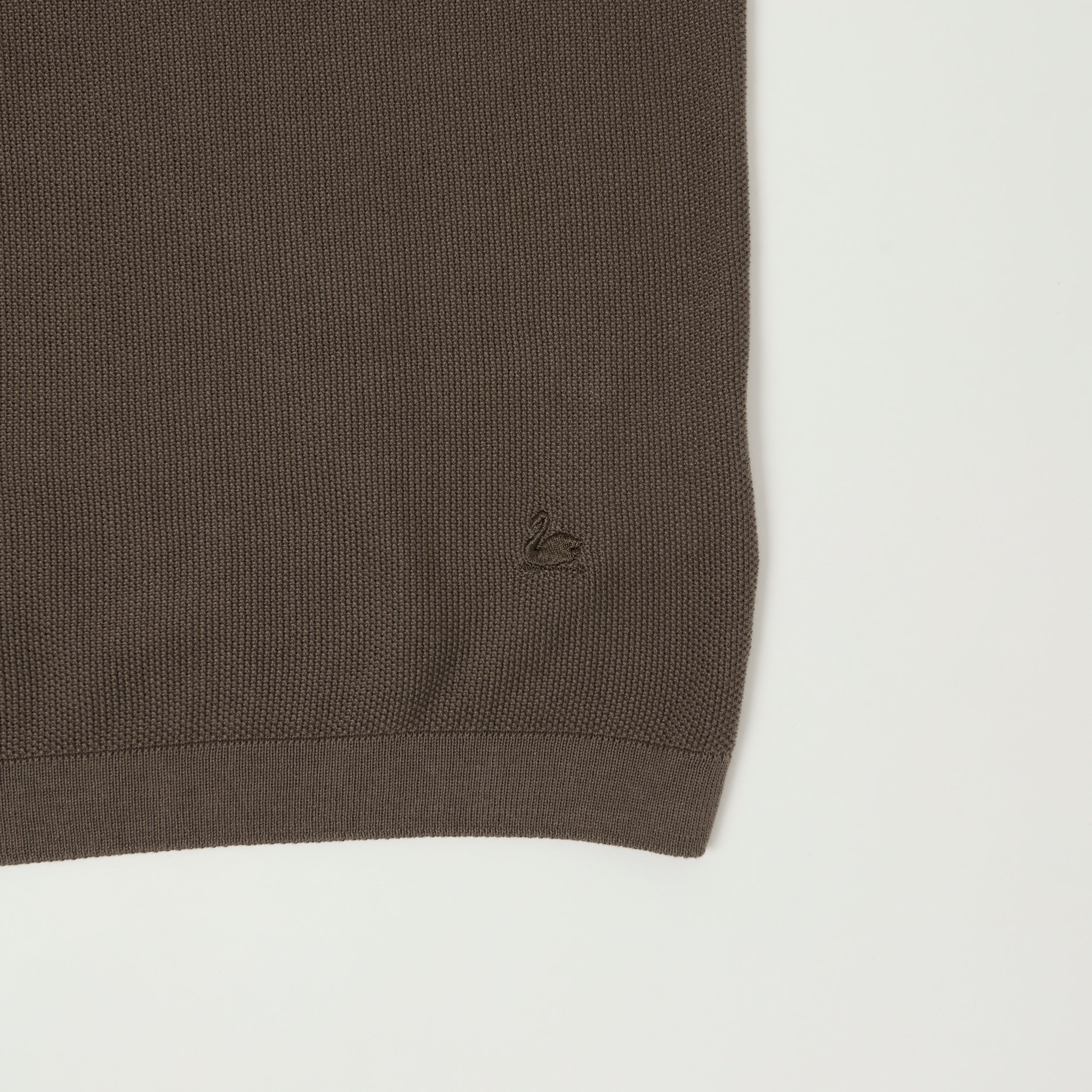 Merz b. Schwanen 'Good Basics' Plant Based Pique Polo Shirt - Grain