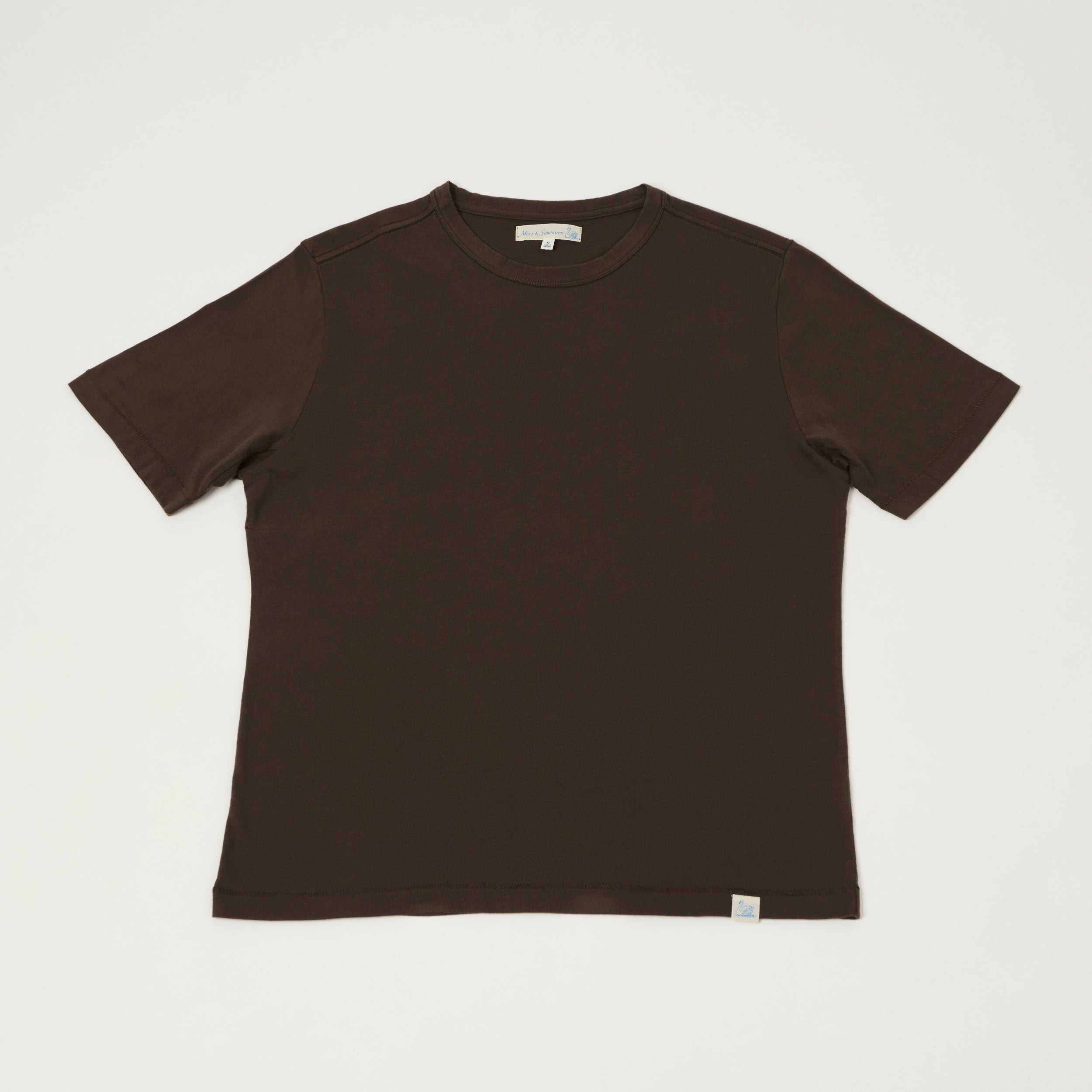 Merz b. Schwanen 'Good Basics' Pima Cotton T-Shirt - Chocolate