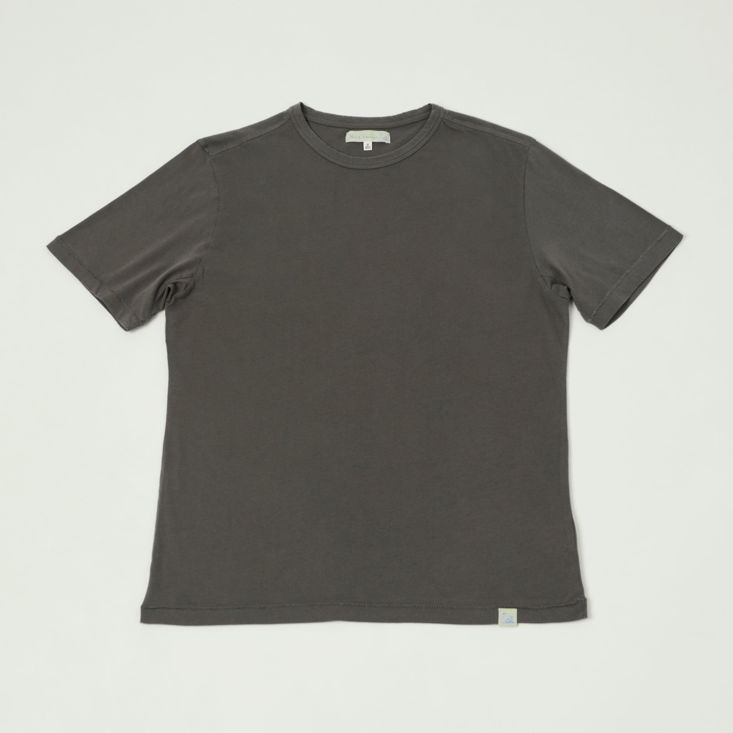 Merz b. Schwanen 'Good Basics' Pima Cotton T-Shirt - Concrete