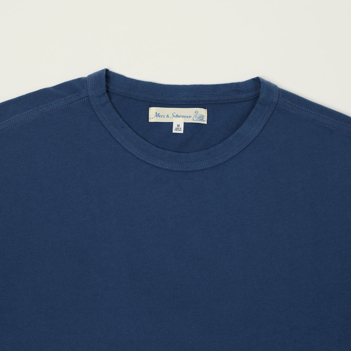 Merz b. Schwanen 'Good Basics' Pima Cotton T-Shirt - Indigo