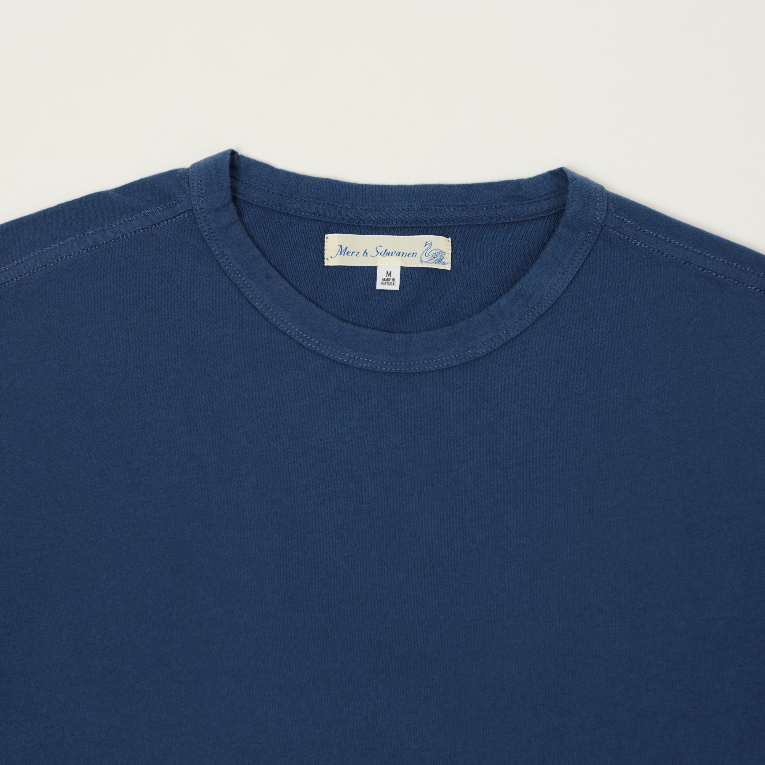 Merz b. Schwanen 'Good Basics' Pima Cotton T-Shirt - Indigo