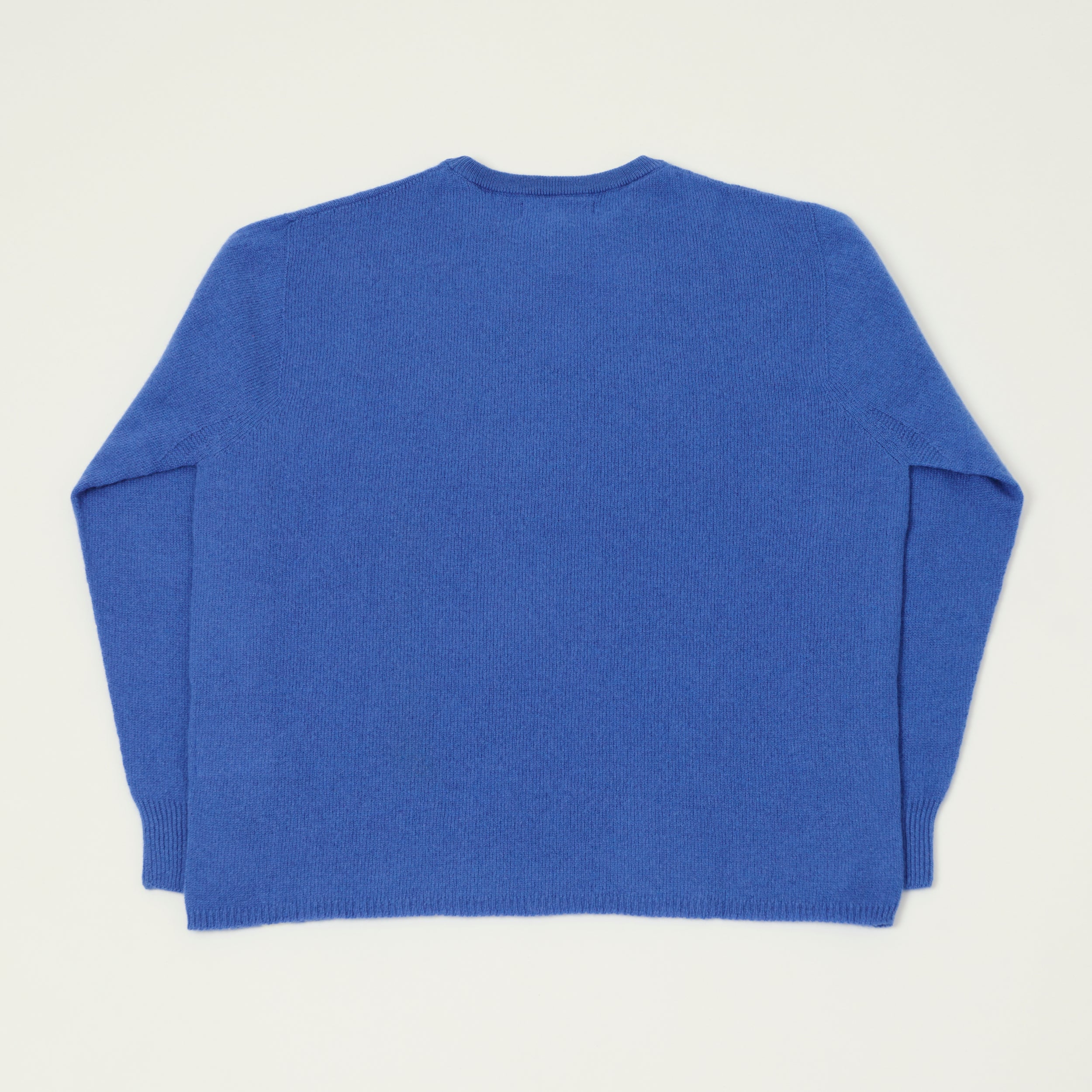 Merz b. Schwanen 'Good Basics' Lightweight Wool-Silk-Cashmere Sweater - Washed Blue