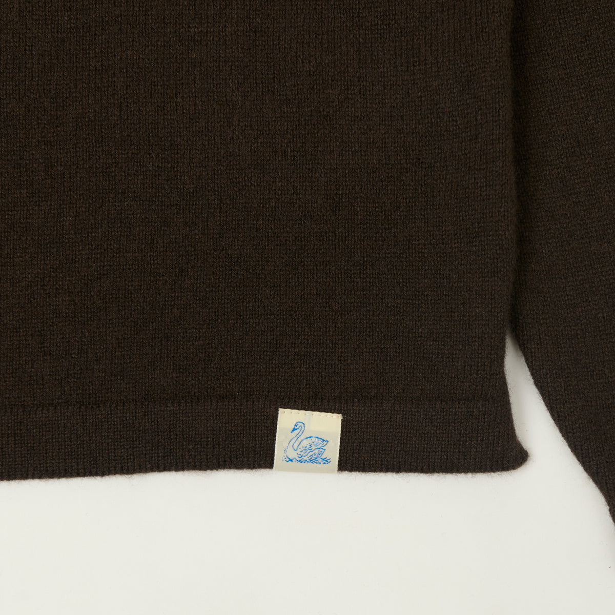 Merz b. Schwanen Merino Wool-Cashmere-Silk Long Sleeve Shirt - Dark Grain