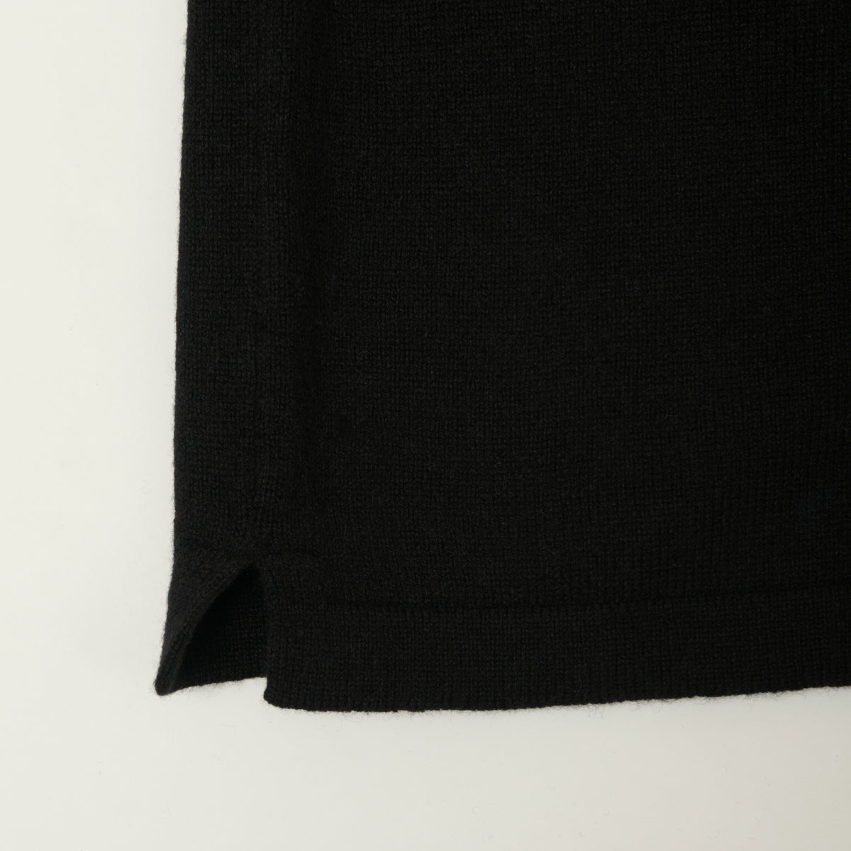 Merz b. Schwanen Merino Wool-Cashmere-Silk Long Sleeve Shirt - Deep Black