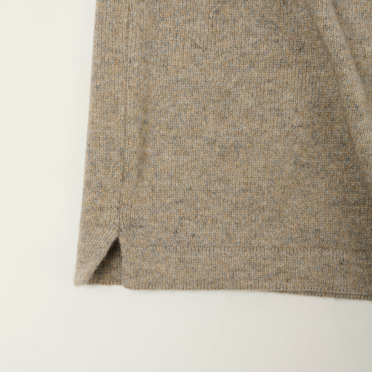 Merz b. Schwanen Merino Wool-Cashmere-Silk Long Sleeve Shirt - Faded Grain