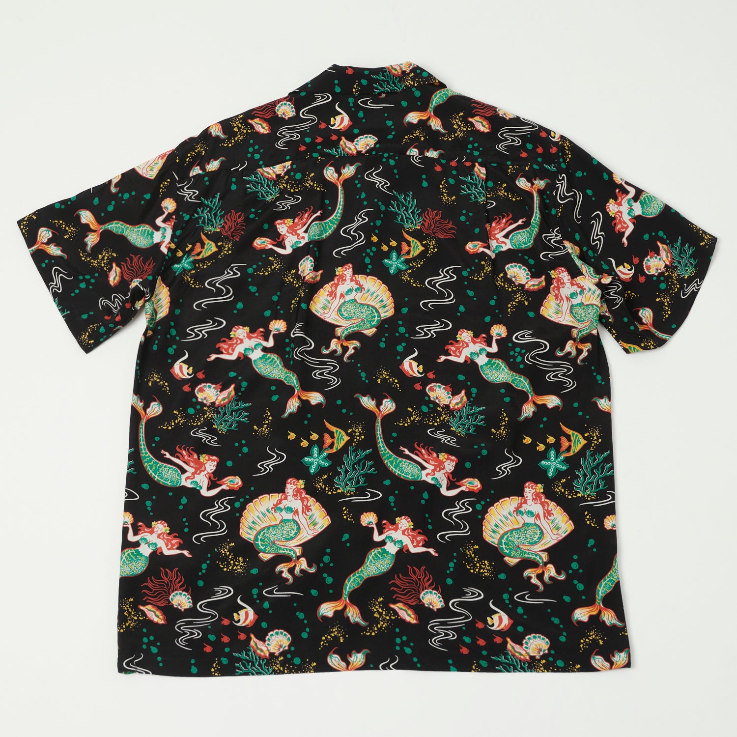 Micky Oye 'Mermaids' Aloha Shirt - Black