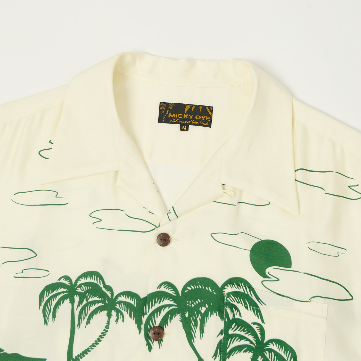 Micky Oye 'Kalalau' Aloha Shirt - Cream