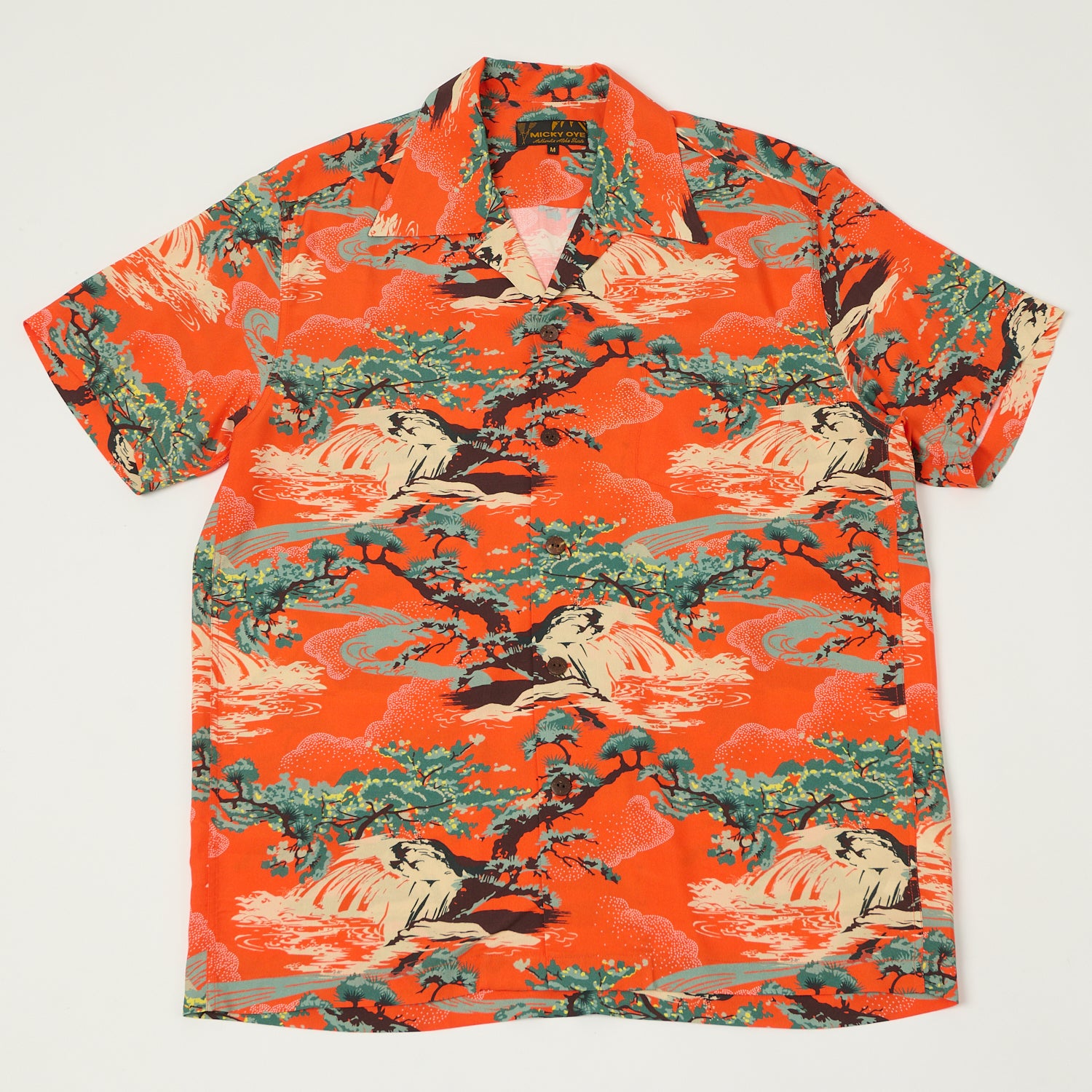 Micky Oye 'Wailani' Aloha Shirt - Orange
