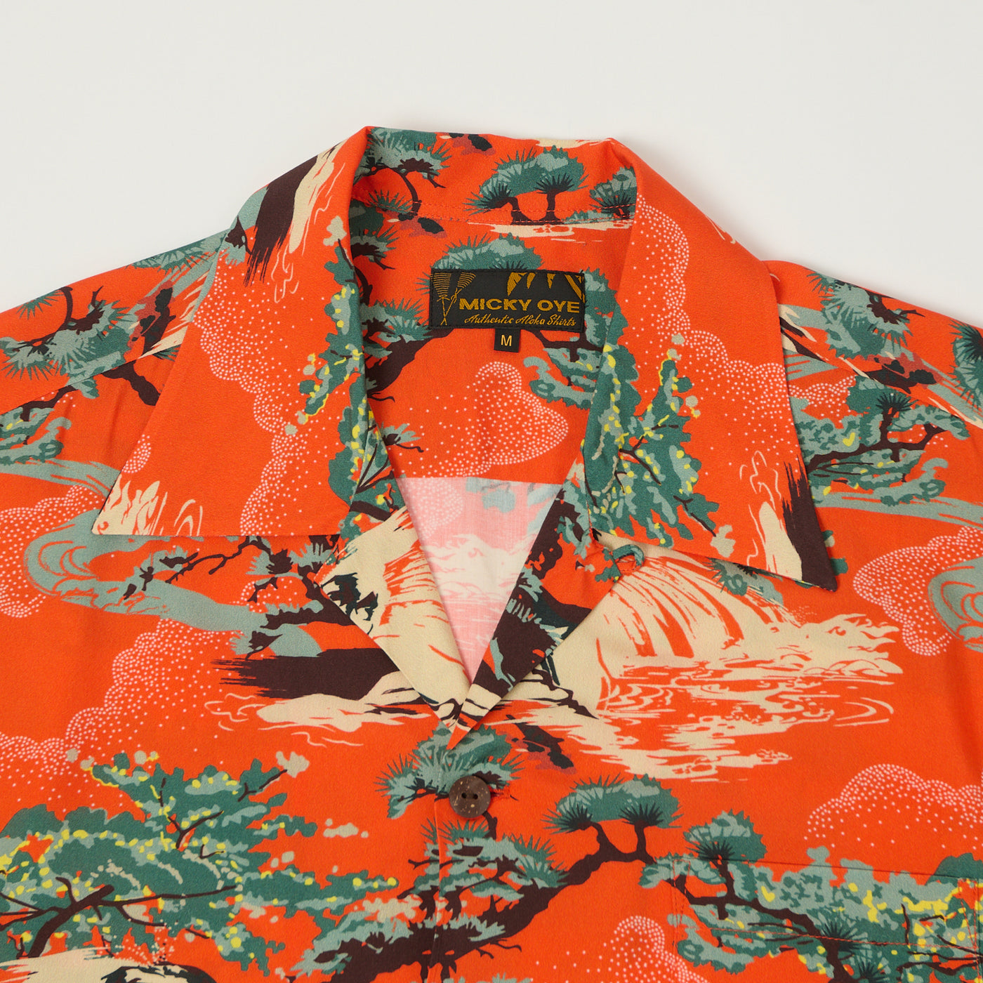 Micky Oye 'Wailani' Aloha Shirt - Orange