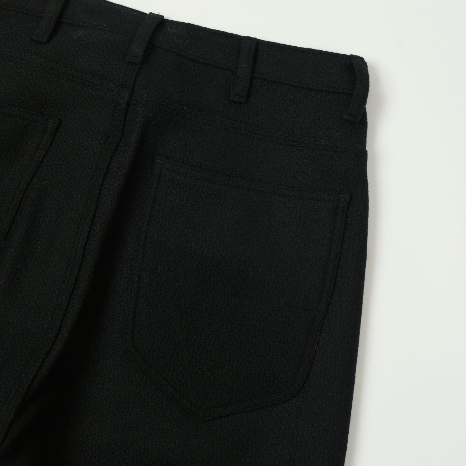 Monitaly Drop Crotch Five Pocket Pants - Vicente Black