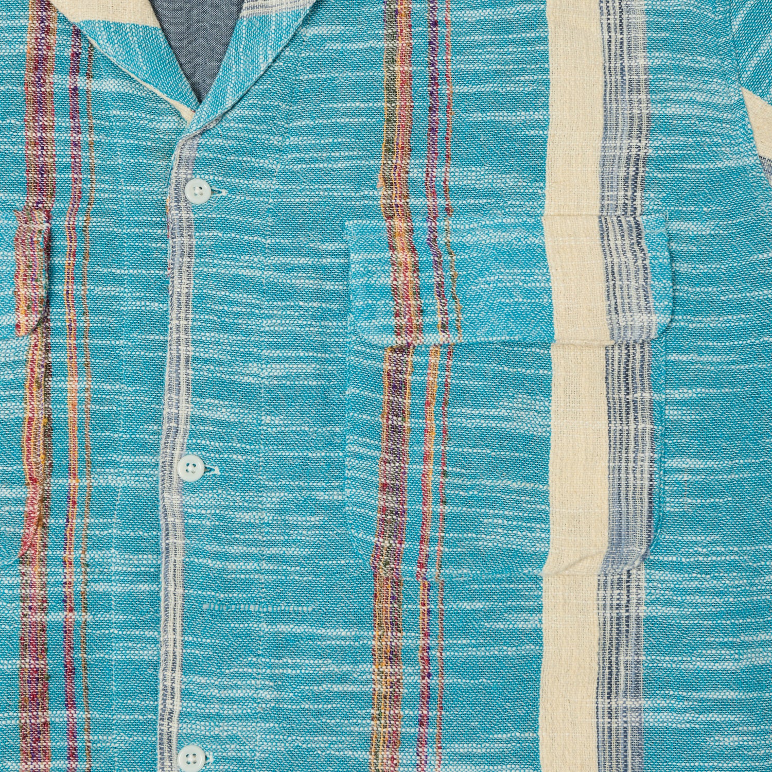 Monitaly 'Milano' 1950s Beach Shirt - Blue