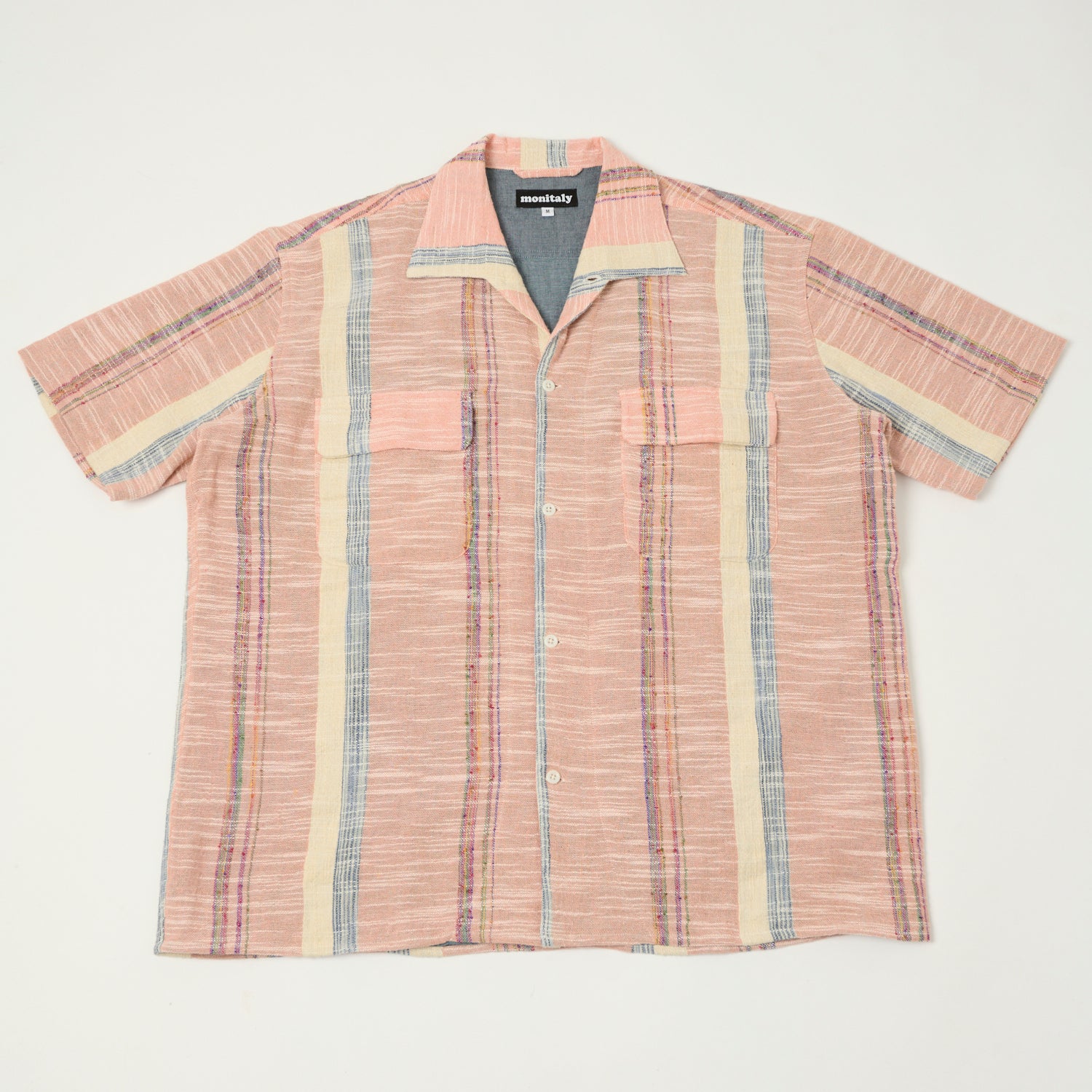 Monitaly 'Milano' 1950s Beach Shirt - Pink