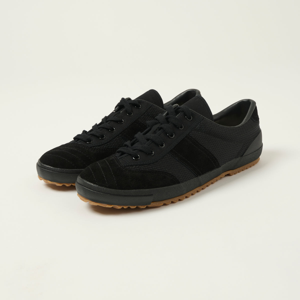 Moonstar 'Gymna Ace' Rubber Sole Trainer - Black
