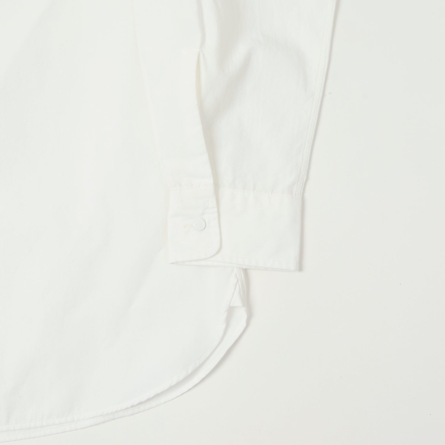 Nanamica Band Collar Wind Shirt - Off White