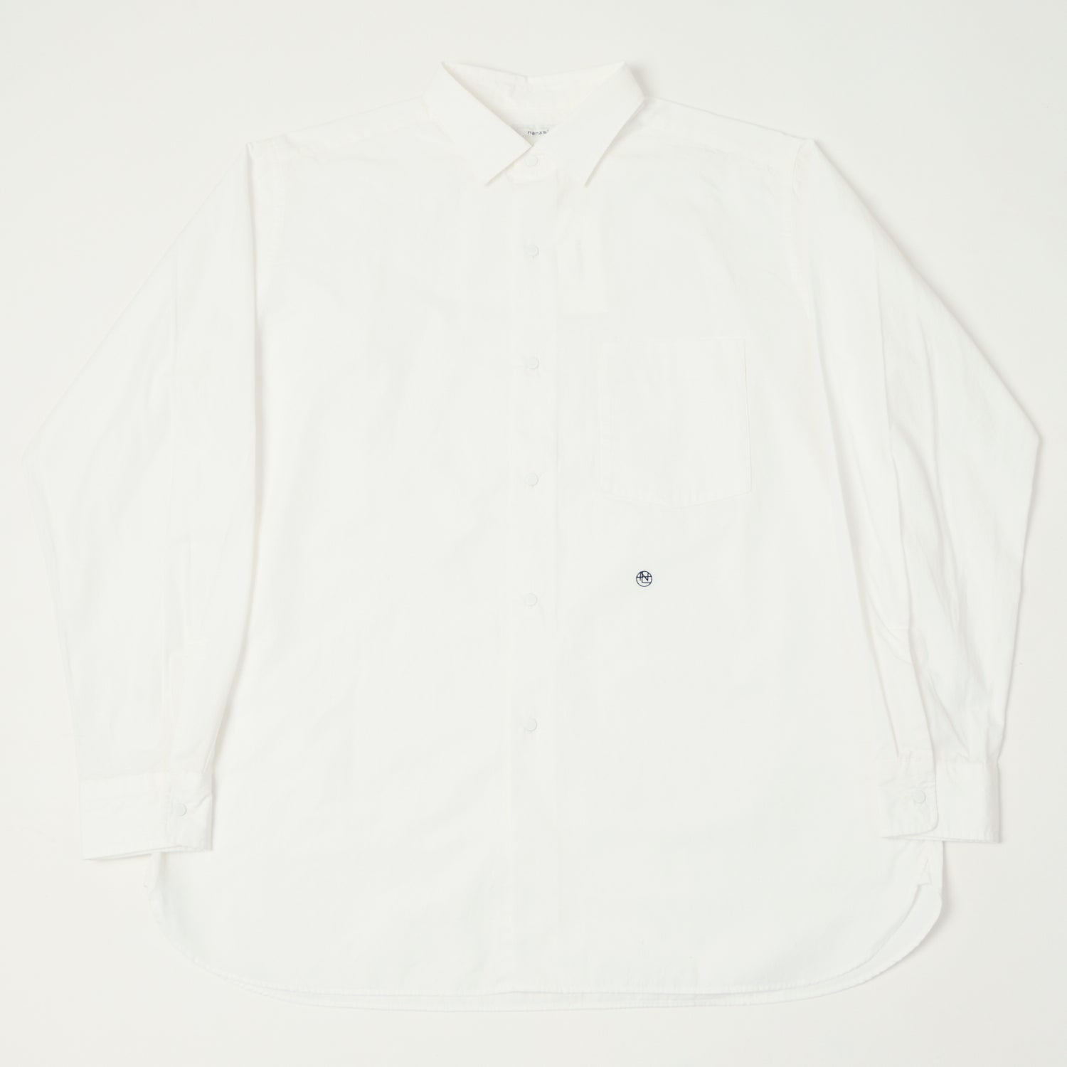 Nanamica Button Up Wind Shirt - Off White