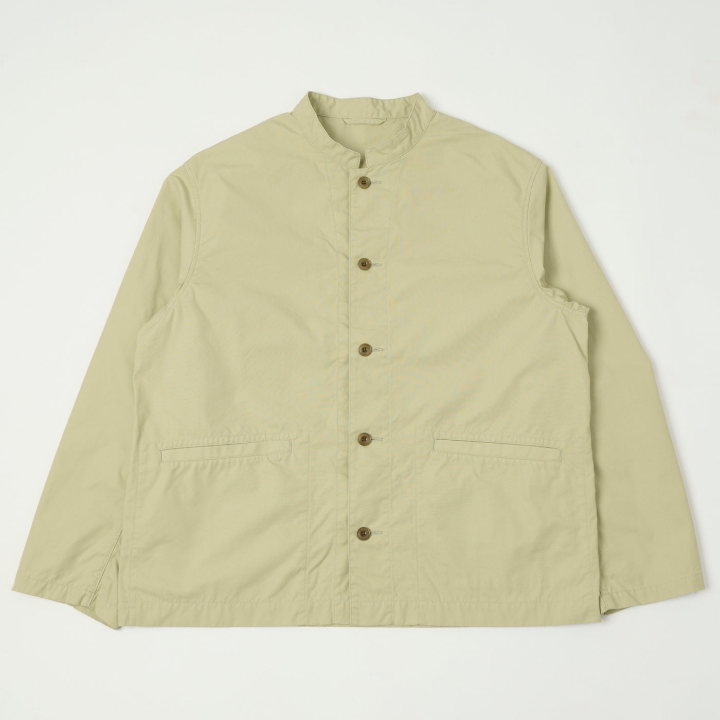 Nanamica Band Collar Shirt Jacket - Light Green