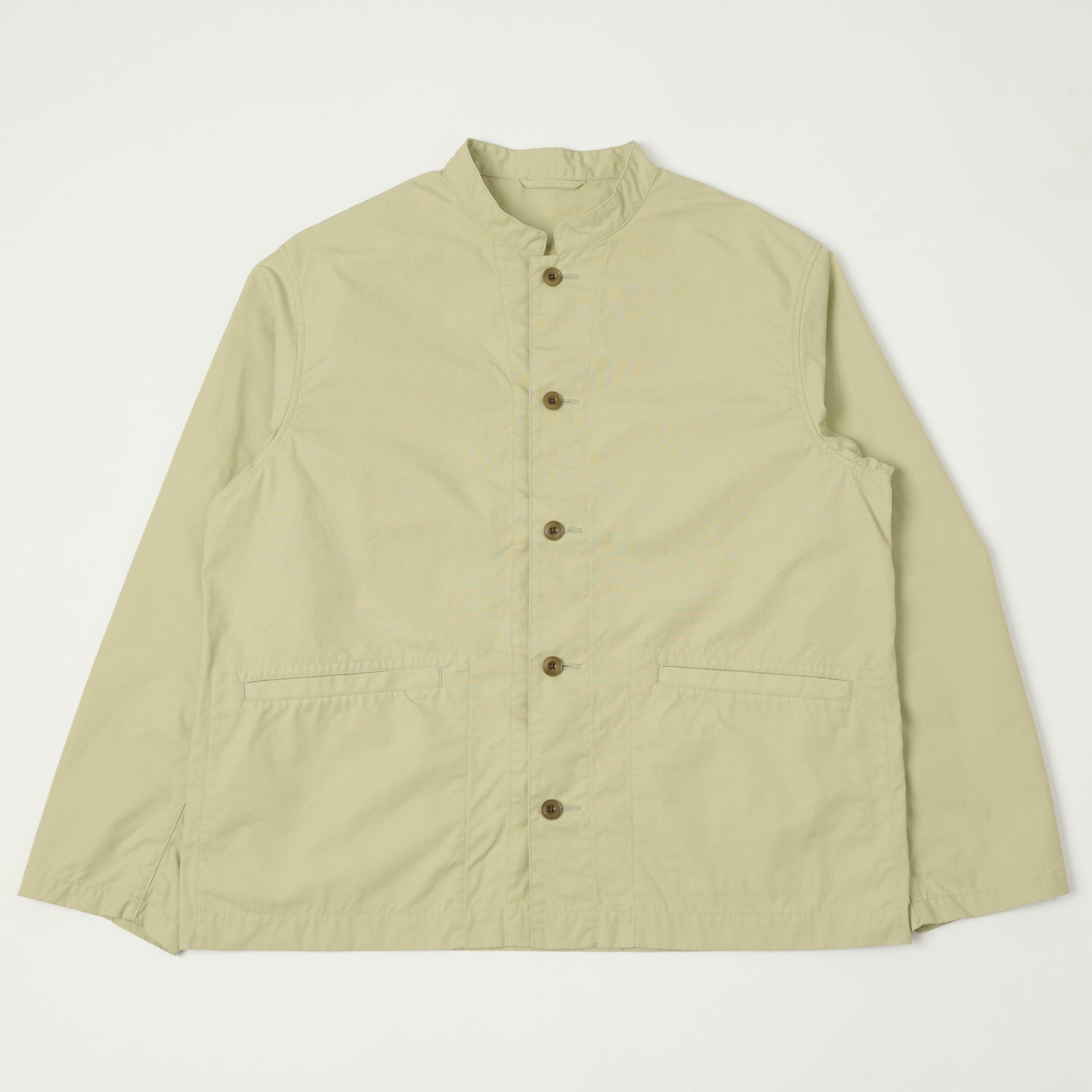 Nanamica Band Collar Shirt Jacket - Light Green