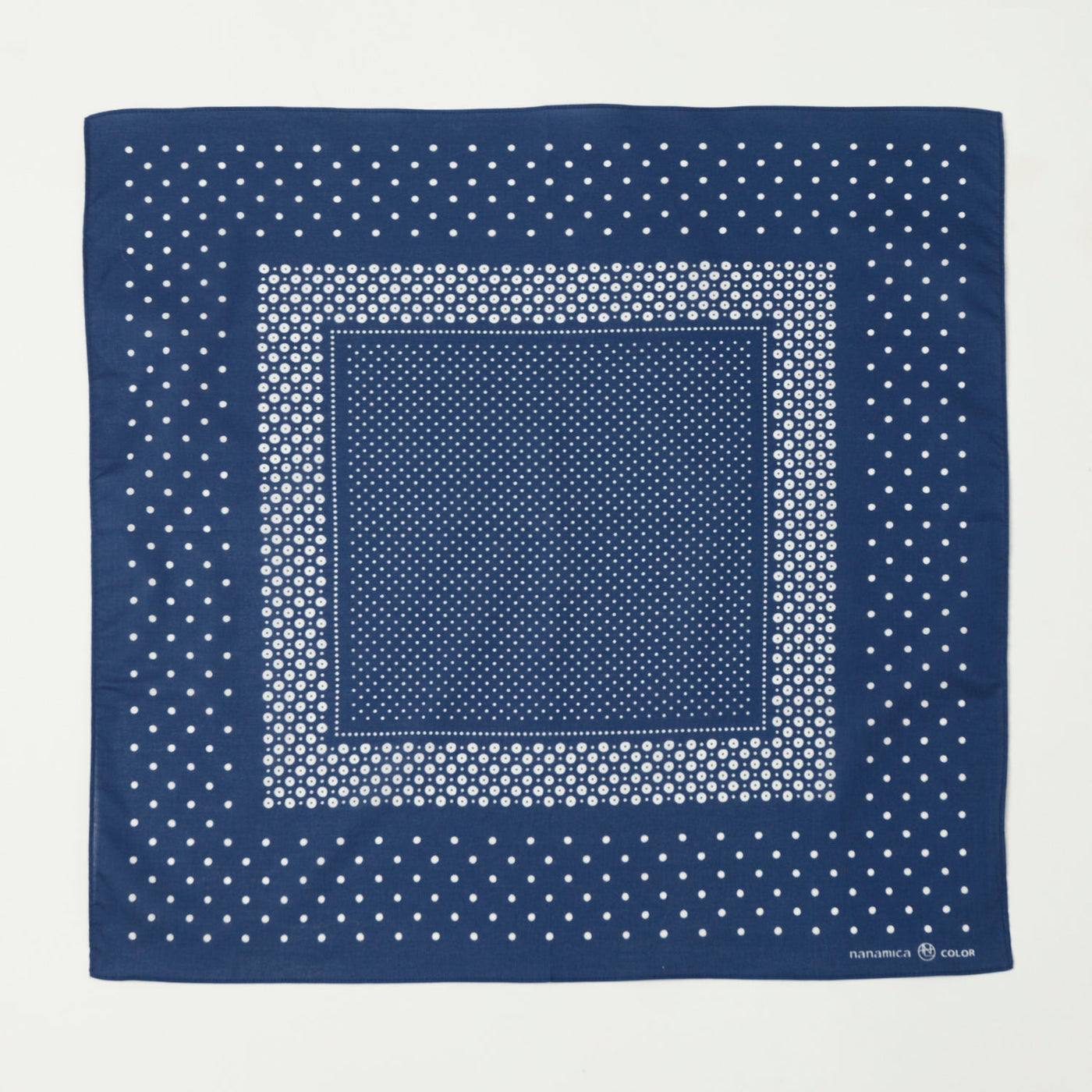 Nanamica Dot Pattern Bandana - Navy