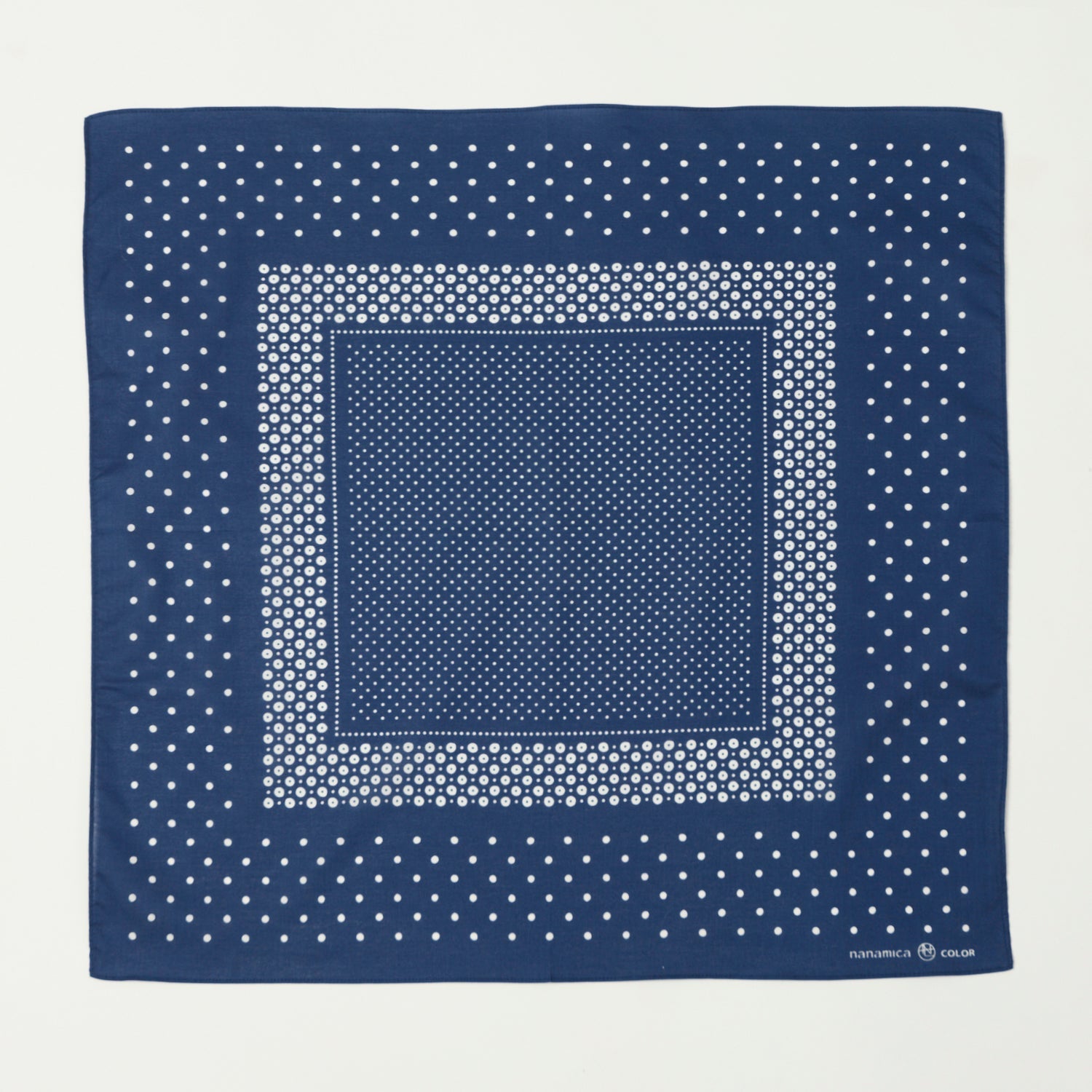 Nanamica Dot Pattern Bandana - Navy
