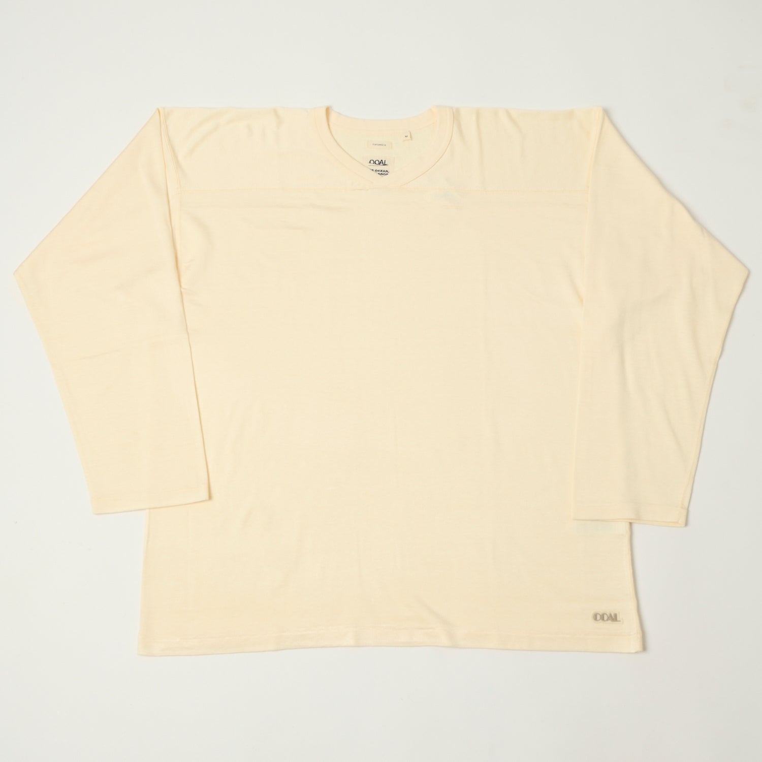 Nanamica Rayon Cotton Football T-Shirt - Ivory