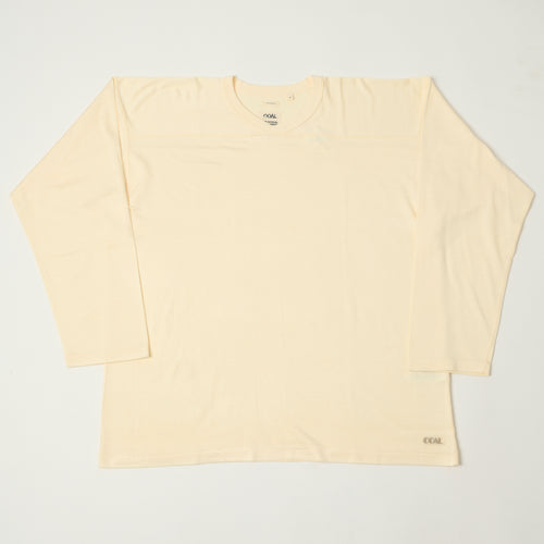 Nanamica Rayon Cotton Football T-Shirt - Ivory