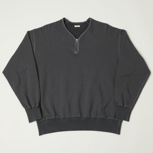 Nanamica Reversible Half Zip Sweatshirt - Charcoal Gray